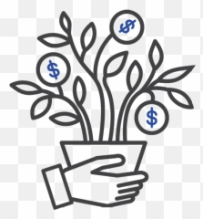 Wealth Creation - 360 Financial Strategists Money Tree Black White png