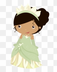 Disney Clipart Cute - Princesa E O Sapo Cute Png,Tiana Png