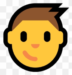Ediwang Github - Boy Emoji Microsoft png
