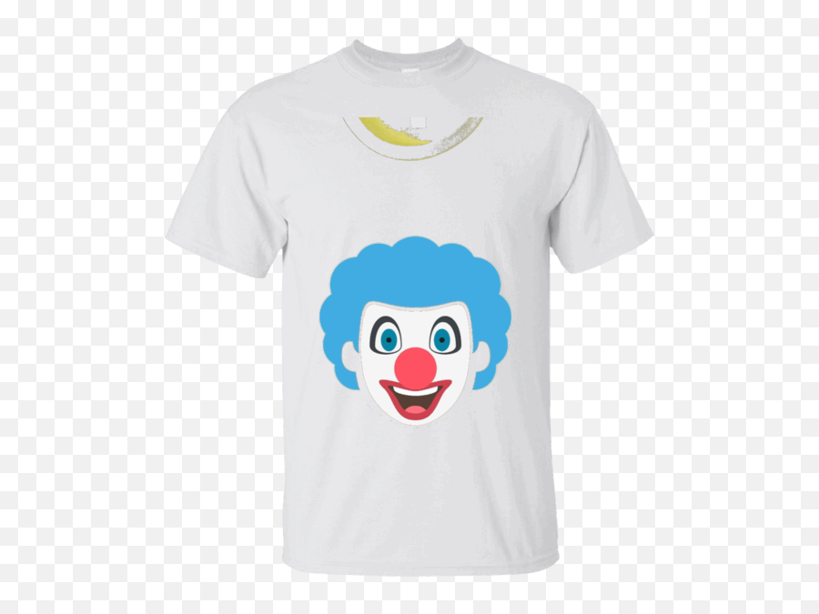 Clown Emoji T - Shirt Red Nose Painted Face Happy Smile Cartoon Png,Clown Emoji Png