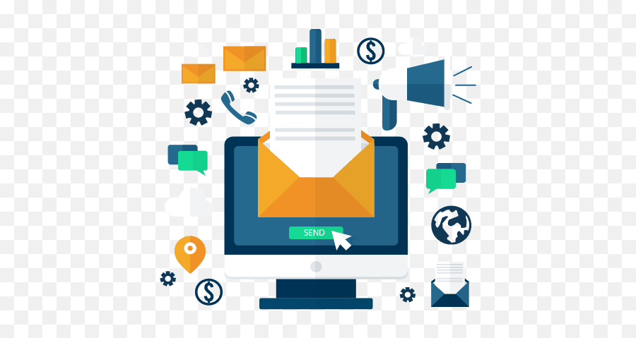 Email Marketing Digital Services Square Media - Email Marketing Png,E Marketing Icon