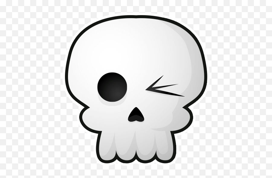 Skull Emoji By Marcossoft - Sticker Maker For Whatsapp Scary Png,Laughing Skull Icon