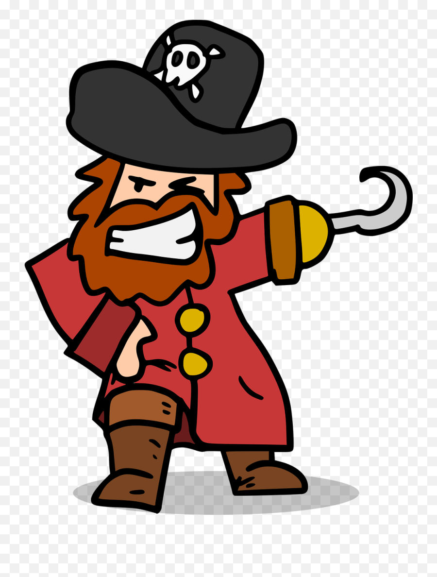Pirate Corsair Captain - Free Vector Graphic On Pixabay Captain Pirate Transparent Png,Pirate Hat Transparent