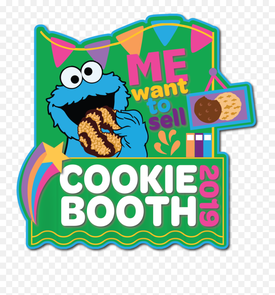 2019 Cookie Monster Booth Patch - Sale Png,Cookie Monster Png