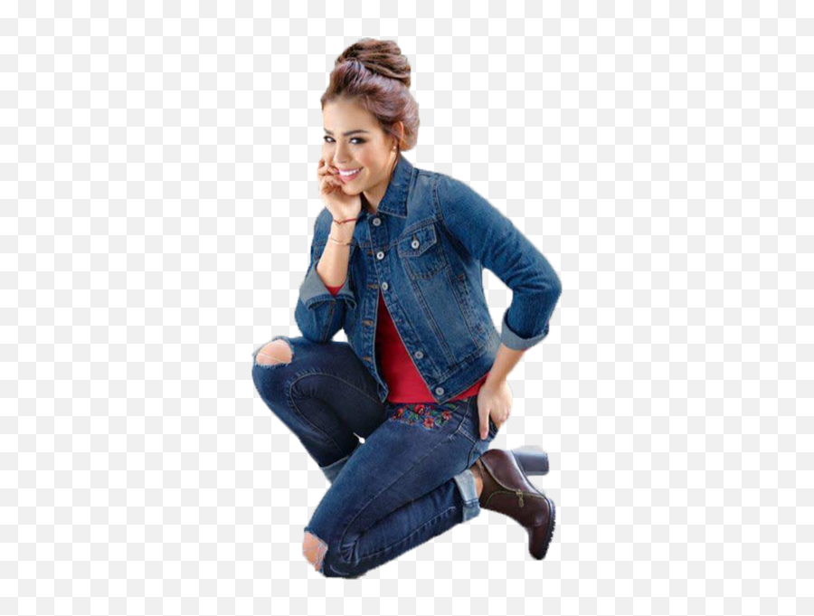 Png Woman In Blue Jeans Kneeling - Blue Jeans Kneeling Woman,Blue Jeans Png