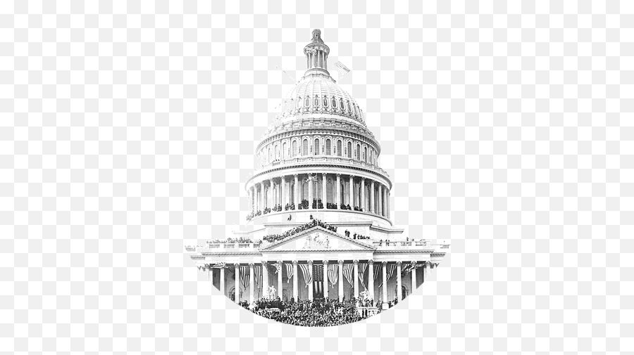 Capitol Building Png Graphic Black - Us Capitol Grounds,Capitol Building Png