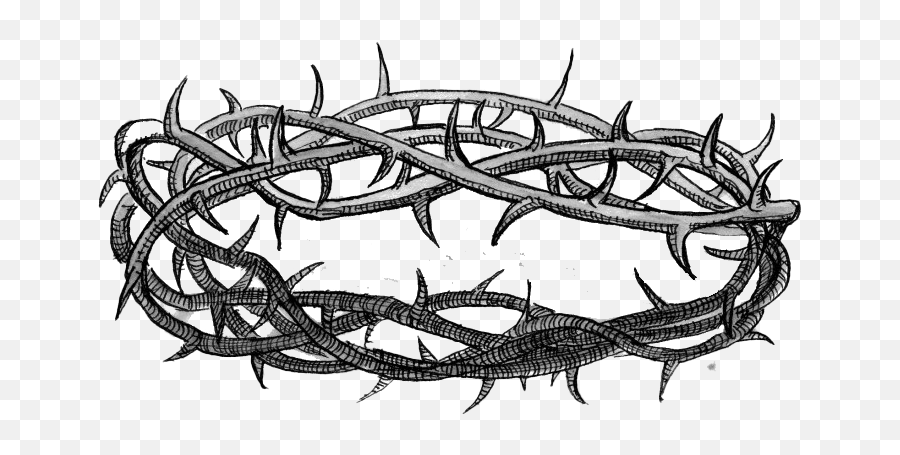 Thorns Crown Png Image Mart - Crown Of Thorns Illustration,Crown Png Black And White