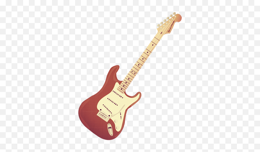 Fender Stratocaster Electric Guitar Icon - Guitar Png Electric Guitar Red Png,Fender Logo Png
