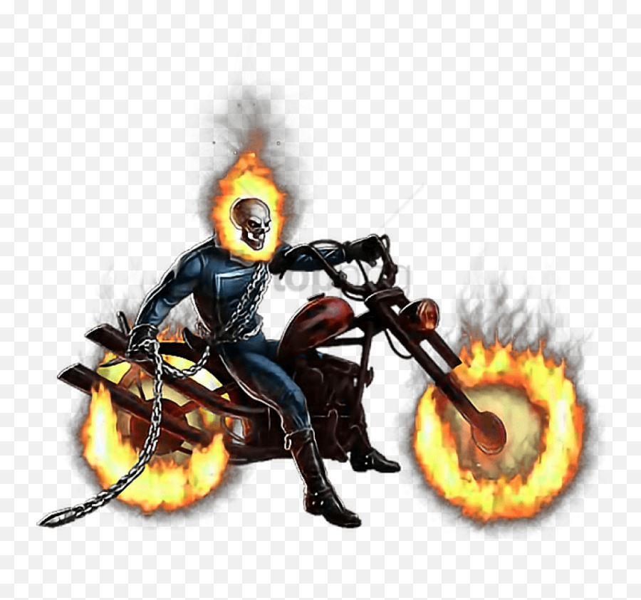 Download Freetoedit Motorcycle - Ghost Rider Marvel Avengers Alliance Png,Ghost Rider Png