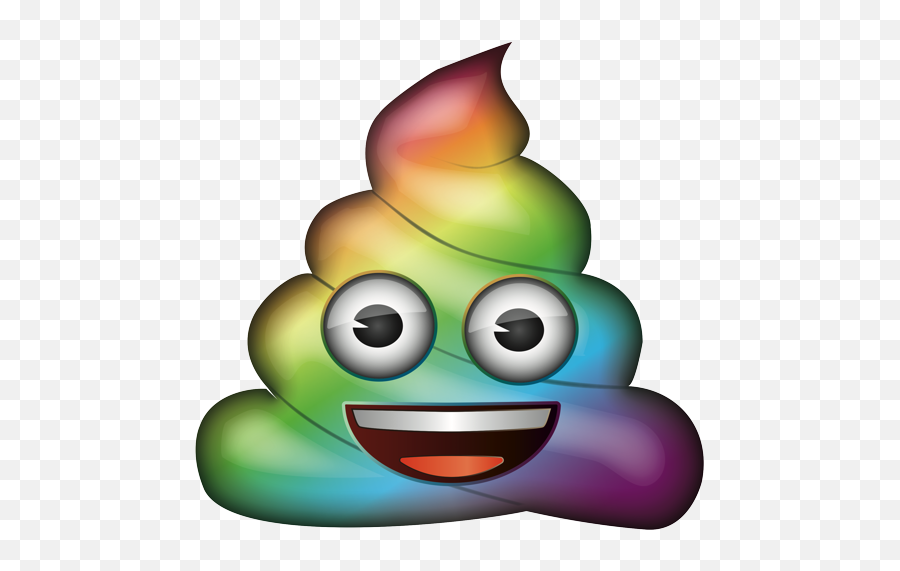 Emoji - Rainbow Poop Poop Emoji Png,Rainbow Emoji Png