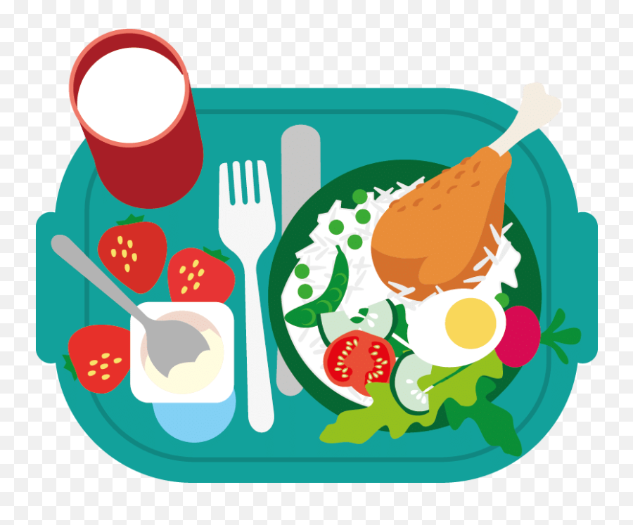 Download School Lunch Png Jpg Transparent - Healthy Healthy Meal Clipart,Food Clipart Transparent Background