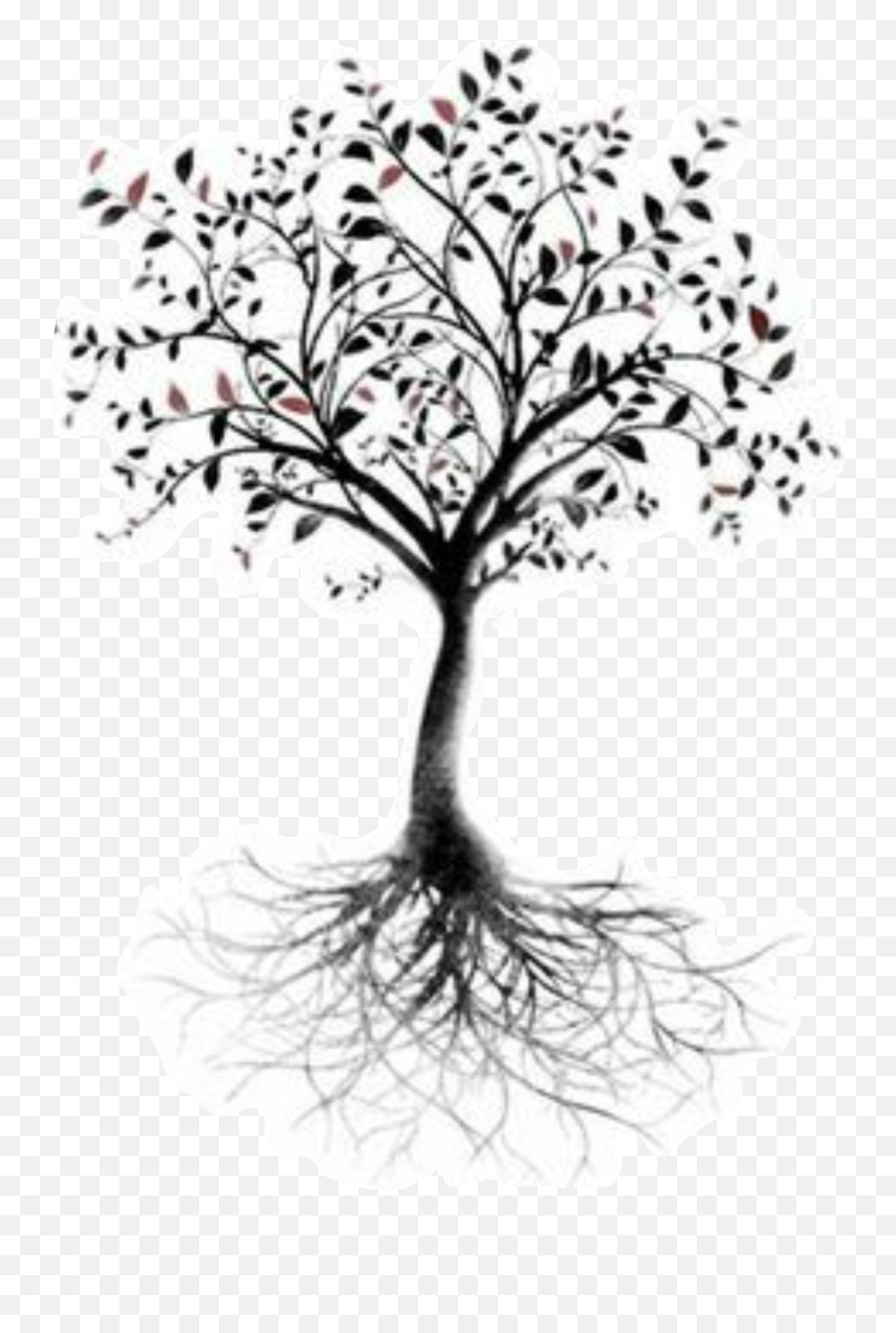 Tree Of Life Root Tattoo Branch - Tattoo Of A Tree With Roots Png,Tree Of Life Png