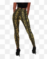 Egyptian Hieroglyphics Leggings 3 - Ankh png