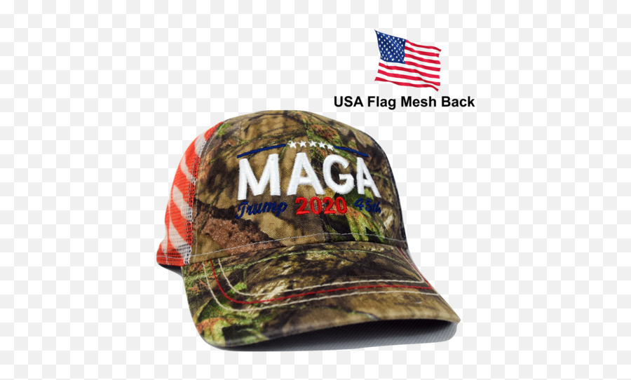 Embroidered In Usa Donald Trump 2020 Cap Mossy Oak Camo Hat - Make America Great Again Png,Make America Great Again Hat Png