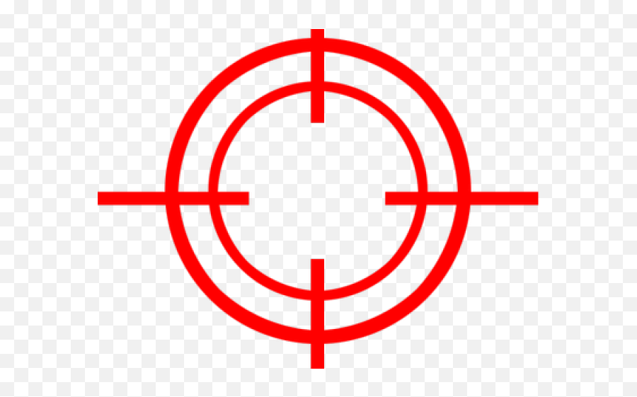 Red Drawn Circle Png - Gun Target Transparent Background,Drawn Circle Png