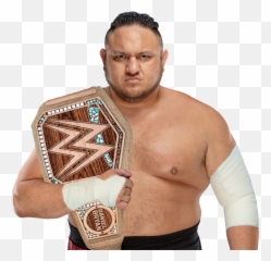 Pin - Samoa Joe As Wwe Champion 2019 Png,Samoa Joe Png