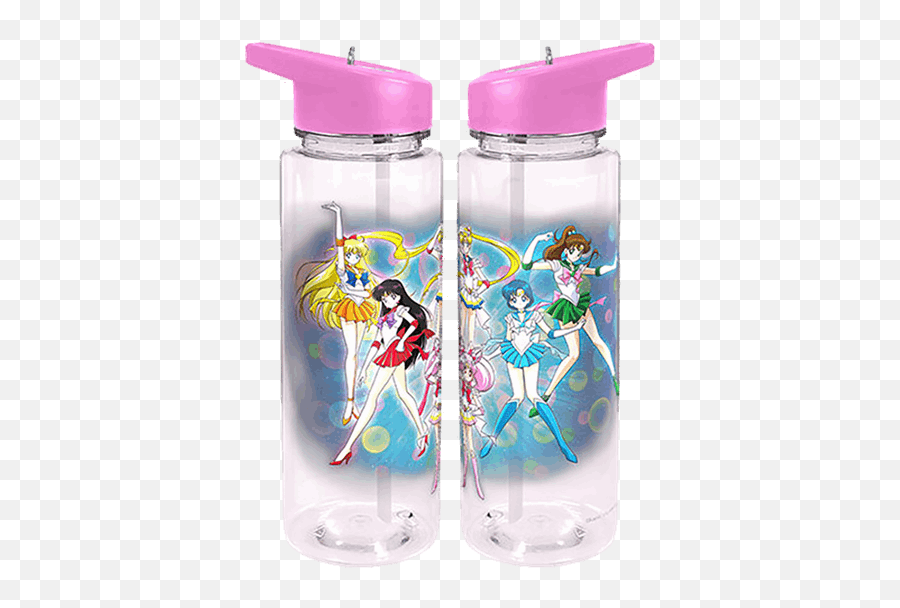 Sailor Moon - Sailor Senshi Tritan Drink Bottle Plastic Bottle Png,Sailor Moon Transparent