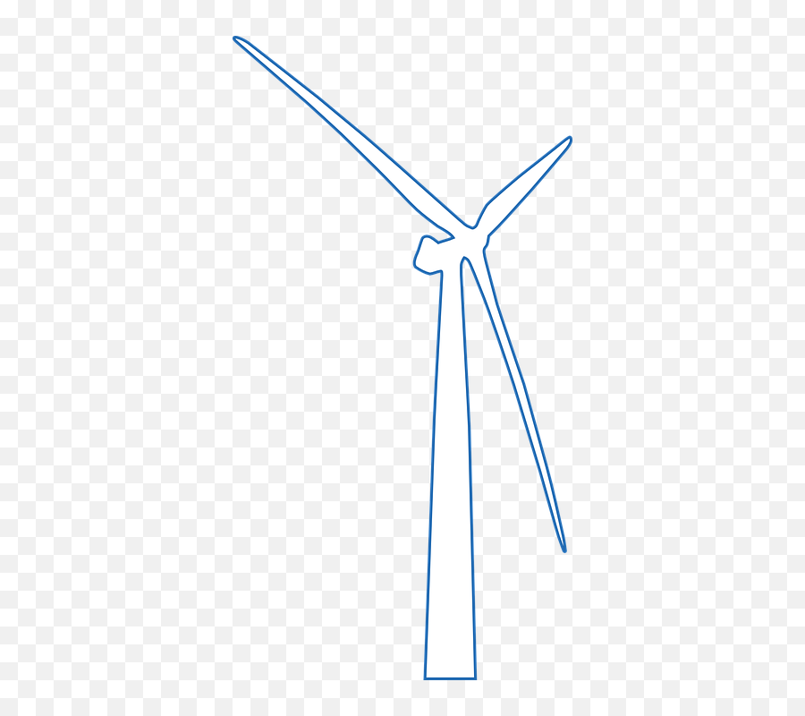 Download Hd Wind Turbine Png White - White Wind Turbine Clipart,Wind Turbine Png