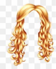 Blonde - Curly Hair Clipart png
