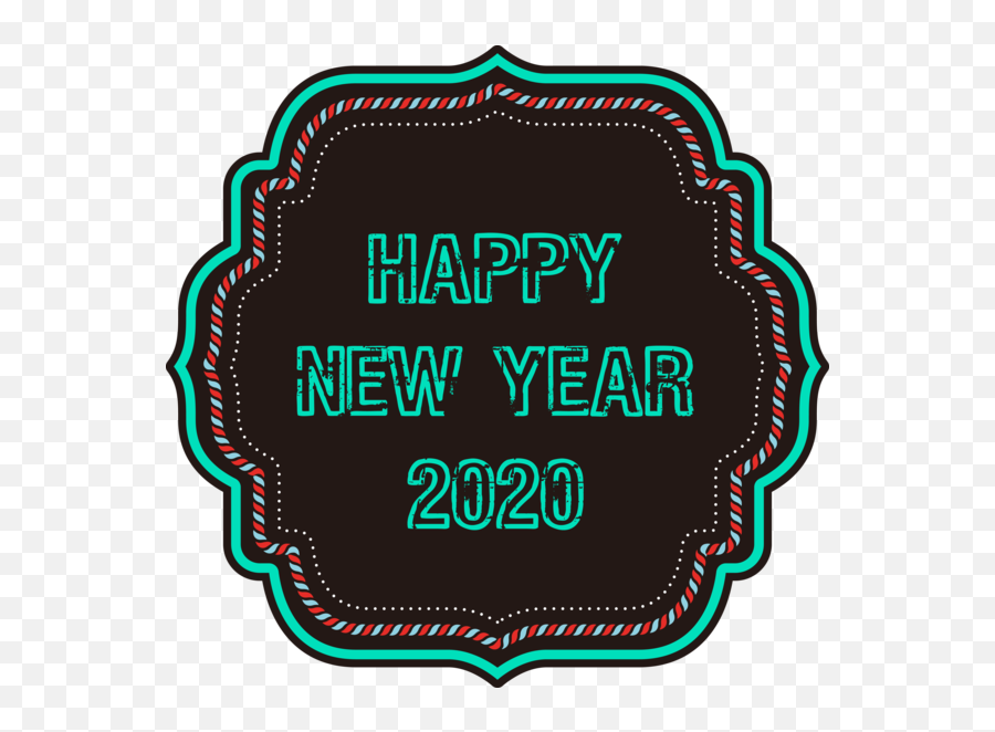 Download New Year Label For Happy 2020 Celebration Hq Png - Illustration,Celebration Png
