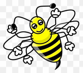 Bee Clipart Frpic - Bumble Bee Cannot Fly Png,Bee Clipart Png