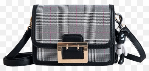 Womenu0027s Handbag Checkered Pattern Envelope Mini Bag - Shoulder png