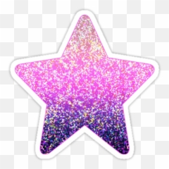 Glitter Graphic Sticker Stickers - Png Pink Star