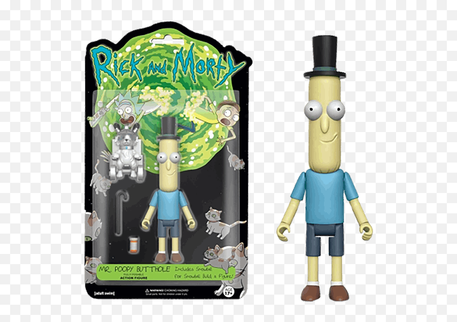 Rick And Morty - Mr Poopy Butthole 5 Action Figure Rick And Morty Funko Figures Png,Rick Sanchez Png