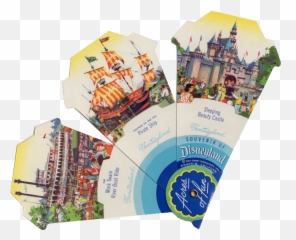 Disneyland U201cacres Of Funu201d Souvenir Fan 1955 Disney - Envelope png
