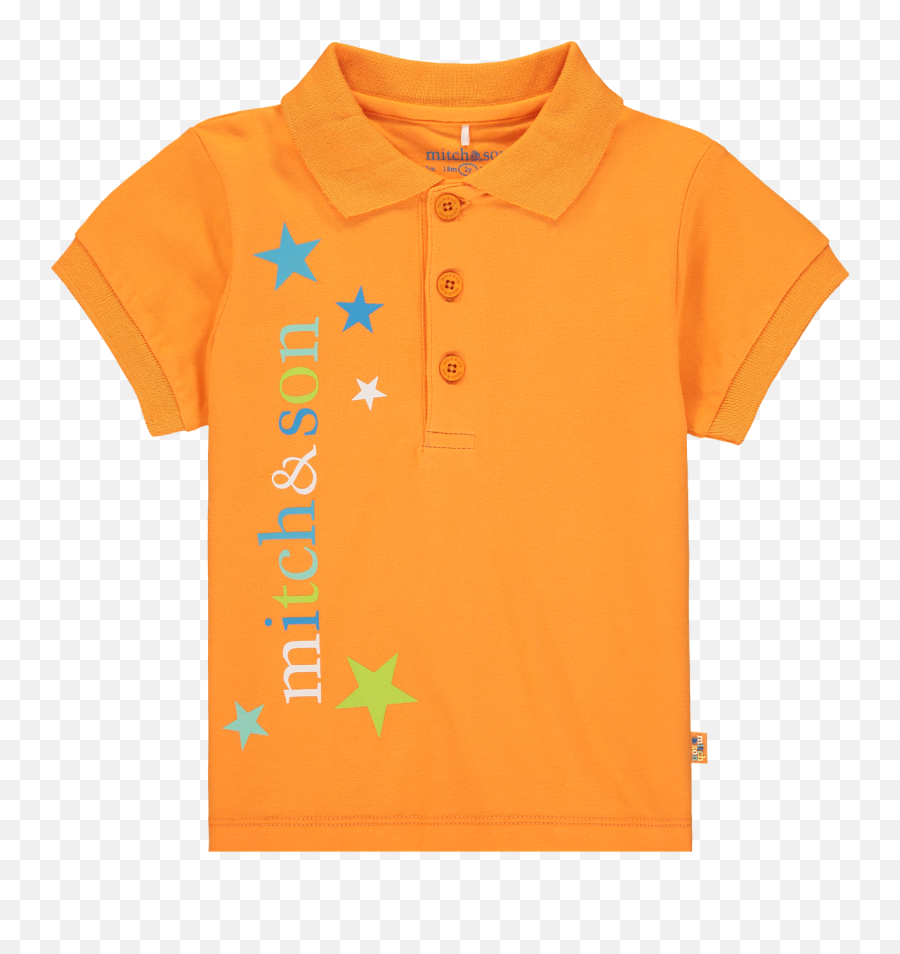 Mitch U0026 Son - Orange U0027staru0027 Polo Nathan Polo Shirt Png,Orange Star Png