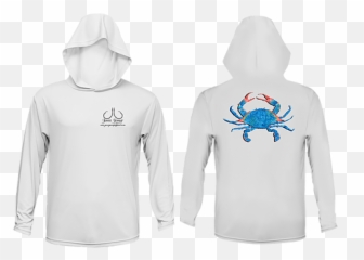 Youth Blue Crab Performance Hoodie Jessiejessupapparel - Hoodie Png,Blue Crab Png