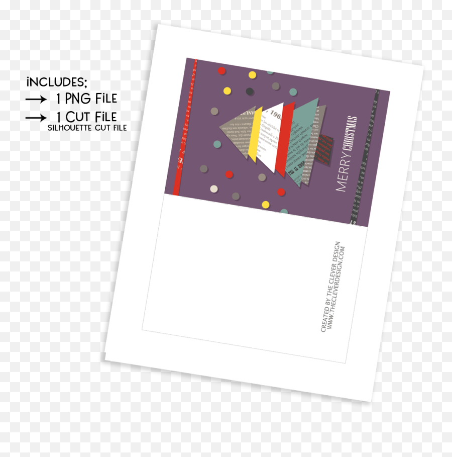 Christmas Card - The Clever Design Paper Png,Christmas Card Png