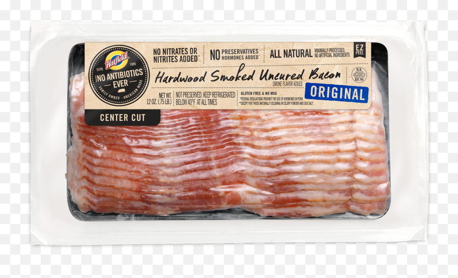 Nae Original Hardwood Smoked Uncured Bacon 12oz - Turkey Bacon Png,Bacon Transparent
