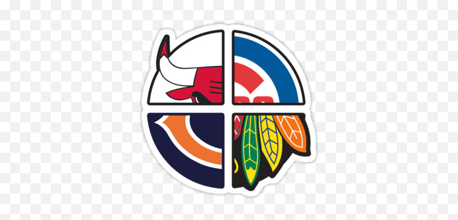 Sticker375x360png 375360 Pixels Chicago Sports Teams - Chicago Sport Team Logos,Chicago Bears Png