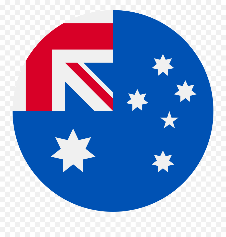 Australia Flag Icon Round - Australia Round Flag Png,Australia Flag Png