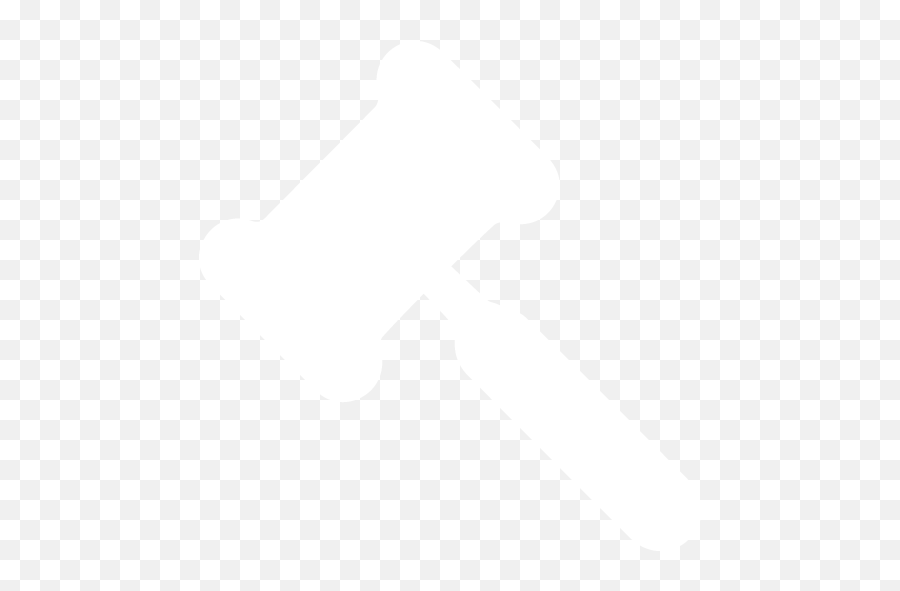 White Gavel 2 Icon - Free White Gavel Icons White Gavel Png,Gavel Png
