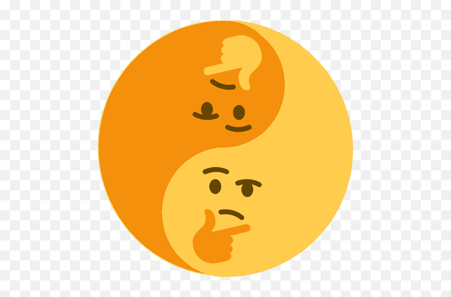 Molanguinhuu Memes Tirinhas Meme Engraçado - Thinking Emoji Yin Yang Png,Discord Emoji Png