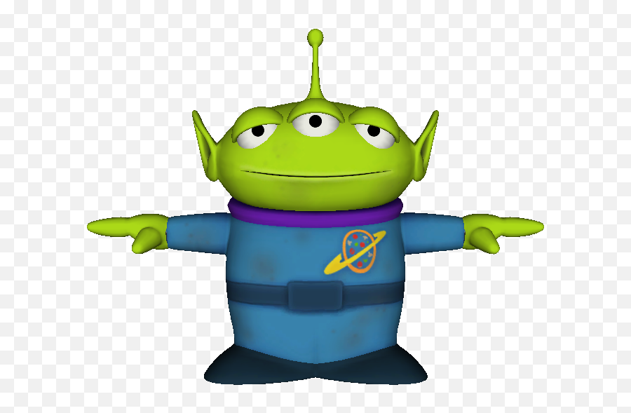 Wii - Toy Story 3 Alien The Models Resource Toy Story Alien T Pose Png,Toy Story 3 Logo