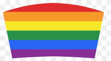 Gay Pride Rainbow Flag Stripes Bandeau - png