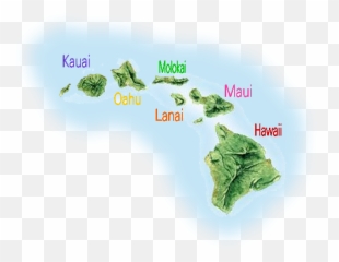 Download Hd Hawaiian Islands Map - Hawaiian Islands Png,Hawaiian Islands Png