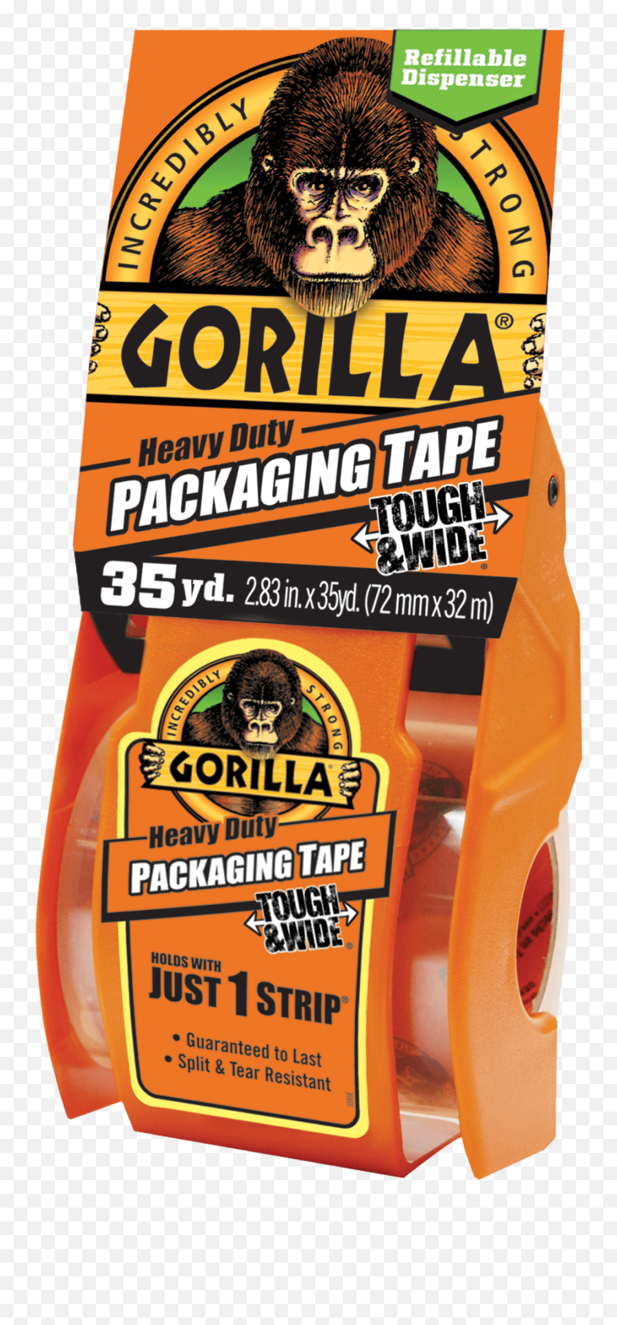 Heavy Duty Packaging Tape Tough Wide - Gorilla Tape Tough Wide Png,Gorilla Glue Logo