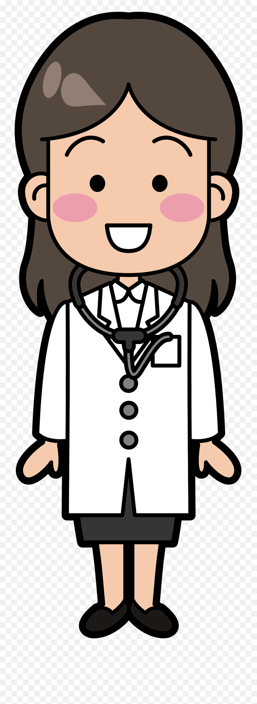Free Doctor Clipart Black And White - Female Doctor Clipart Png,Clip Art Png