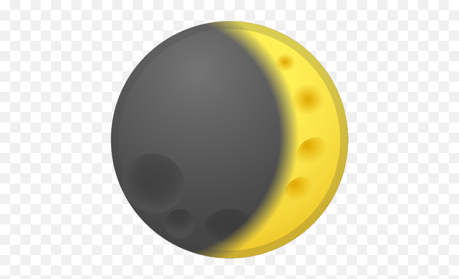 Waxing Crescent Moon Emoji Meaning - Emoji Png,Eclipse Icon Meaning
