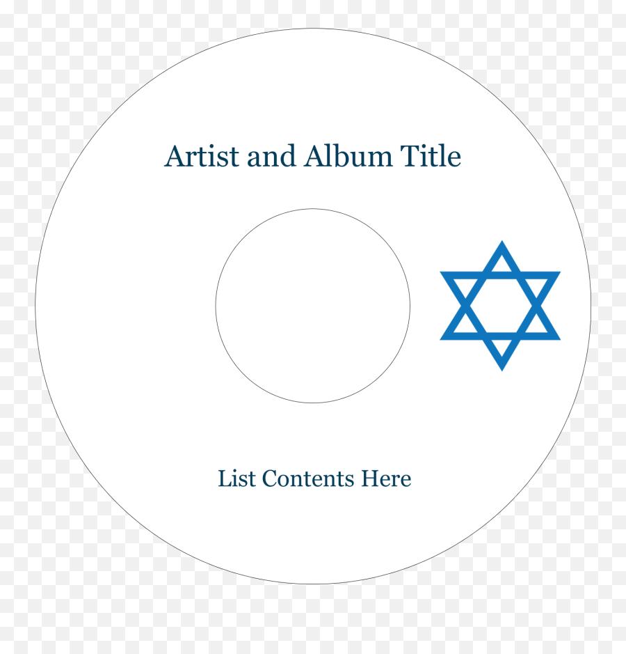 Star Of David Predesigned Template For Holiday Projects Avery - Dot Png,Star Of David Icon