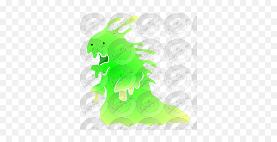 Slime Alien Stencil For Classroom Therapy Use - Great Art Png,Slime Icon