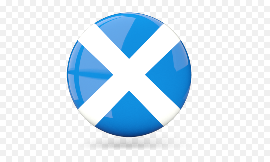 Glossy Round Icon Illustration Of Flag Scotland - Scotland Round Flag Png,Blue Download Icon