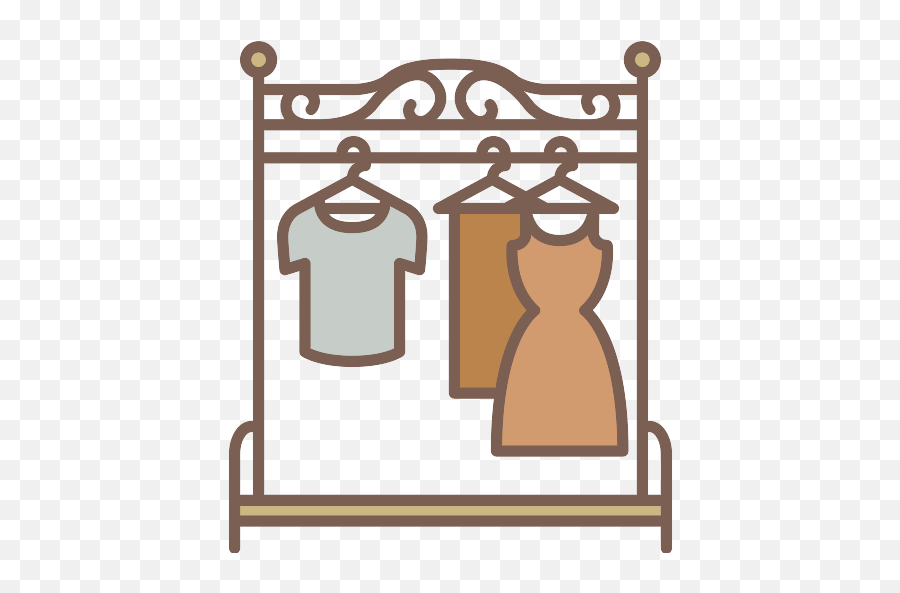 Clothes Rack Vector Svg Icon 5 - Png Repo Free Png Icons Arara De Roupas Clipart,Rack Icon