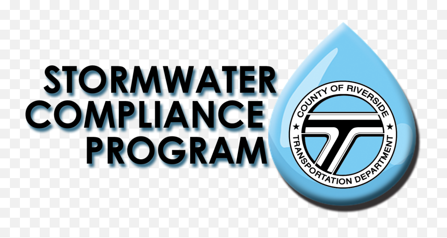 Storm Water Compliance - Riverside County Transportation Department Png,Stormwater Icon