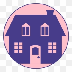Little Blue House With Pink Background Png Svg Clip Art For - Game Jelly Truck