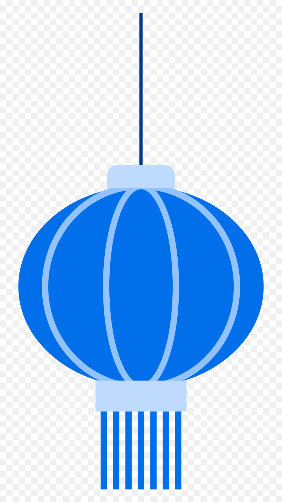 Chinese Lantern Illustration In Png Svg - Chinese Lantern Blue Png,Lantern Icon